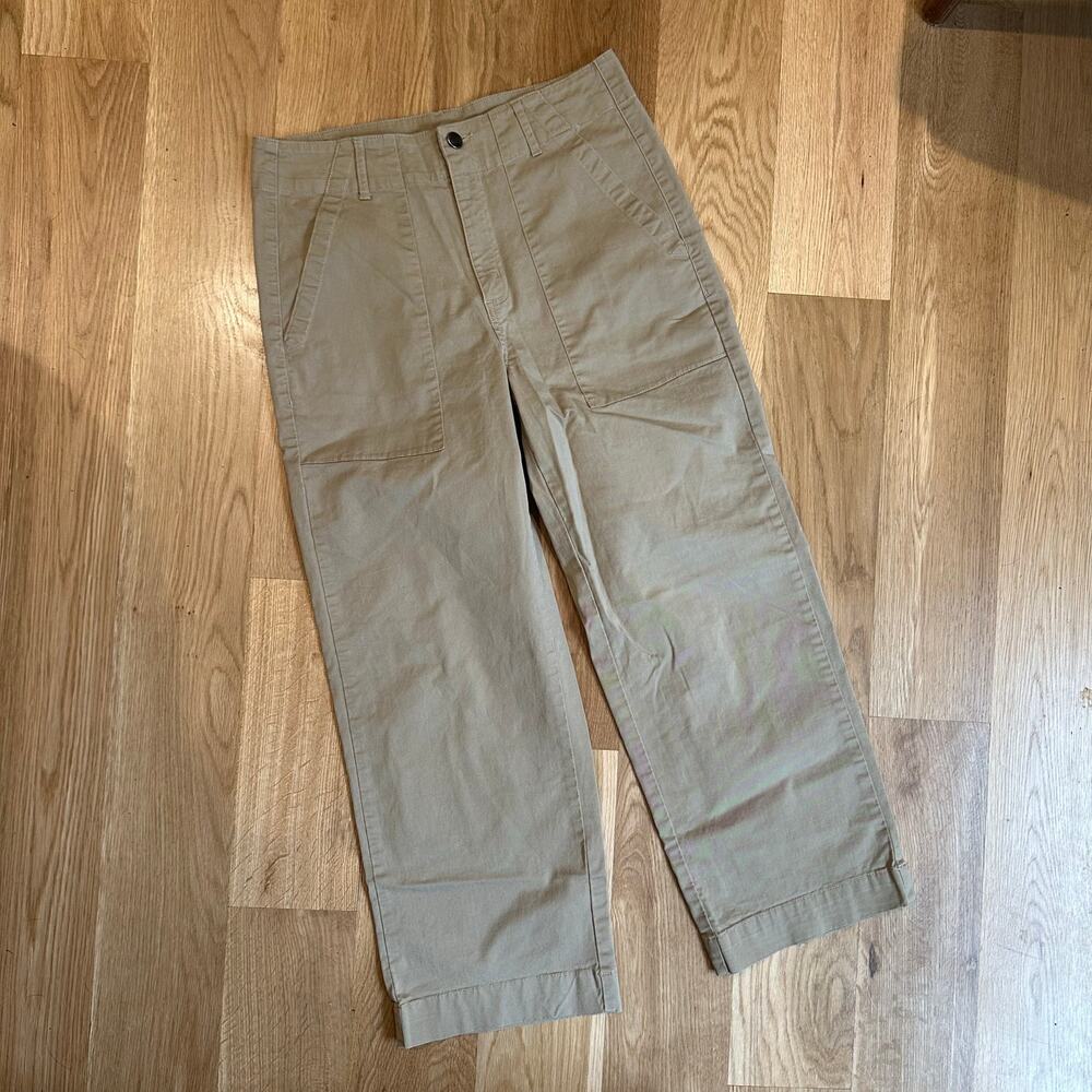 10Tree Organic Cotton Beige Cream Pants Trouser Pants sz 8